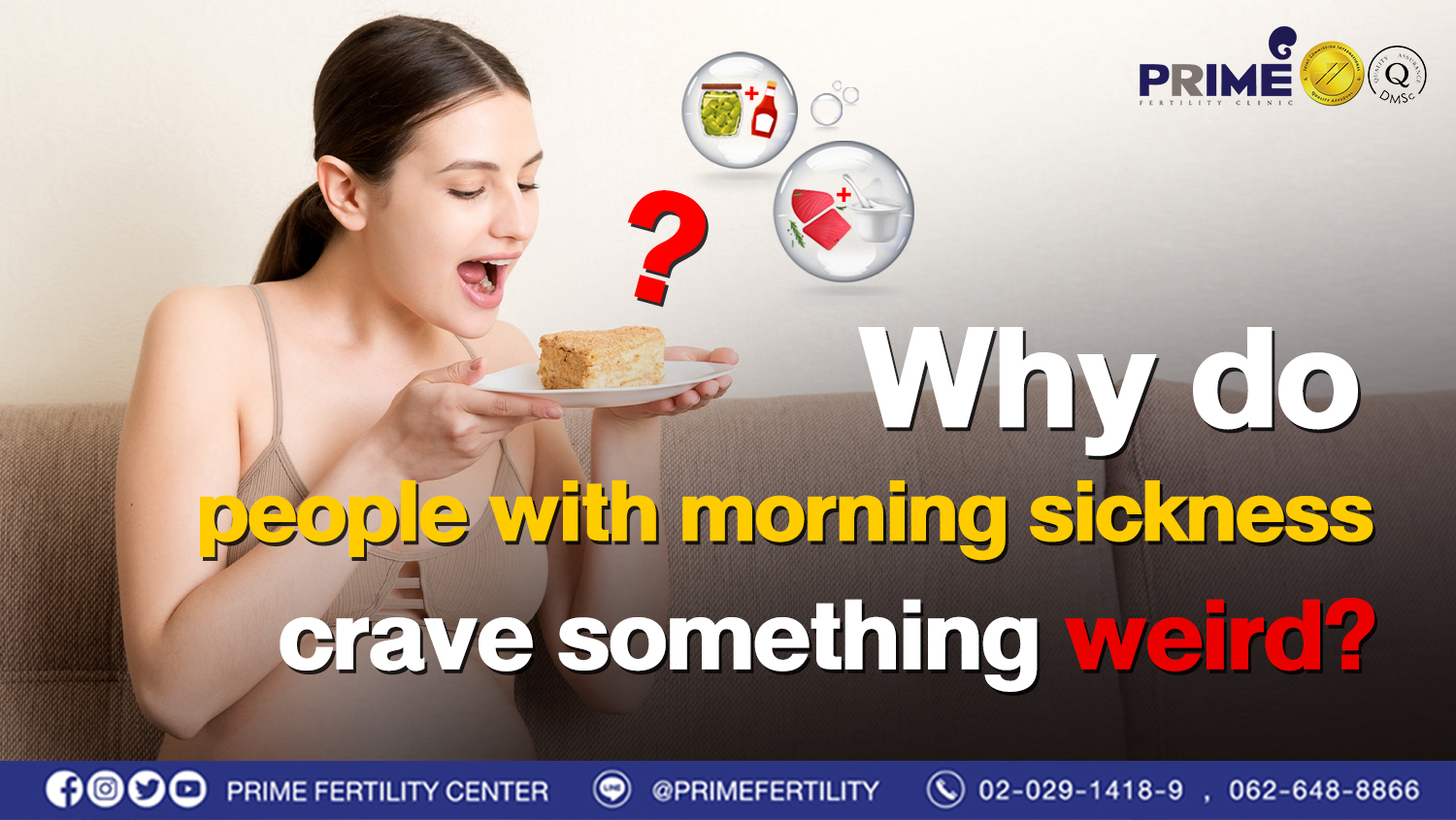 Why do people with morning sickness…crave something weird? 