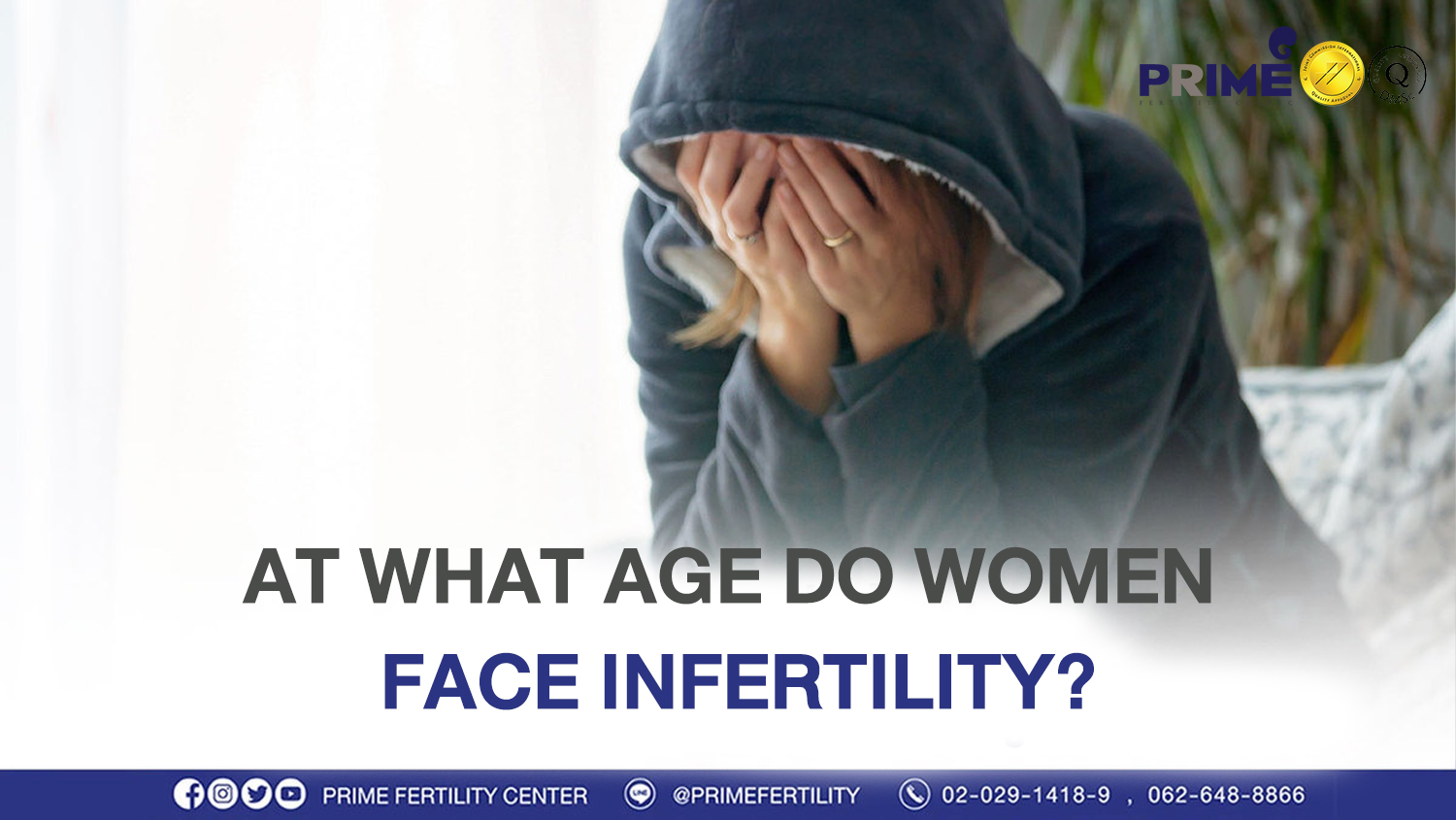 At what age do women face infertility?