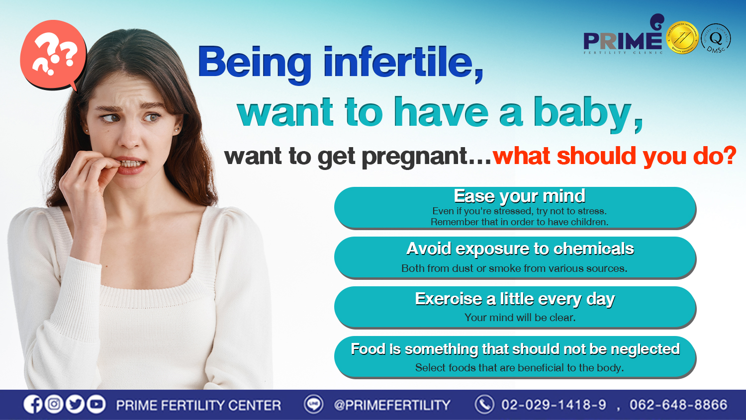 Being infertile, want to have a baby, want to get pregnant…what should you do?