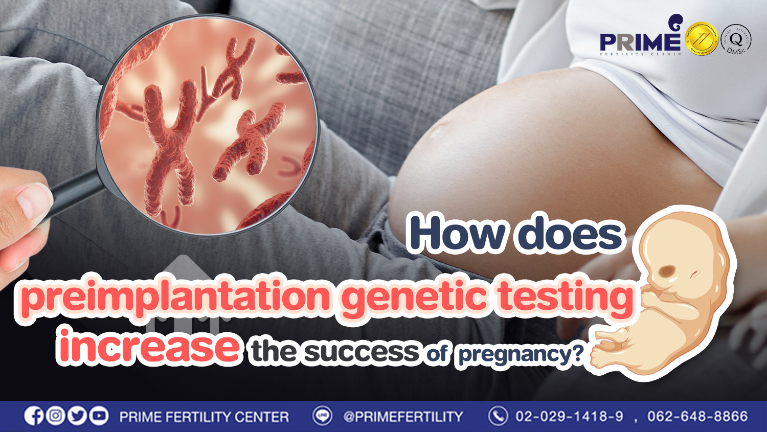 How does preimplantation genetic testing increase the success of pregnancy
