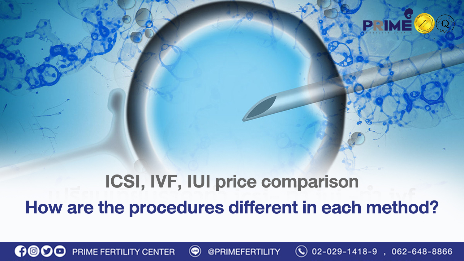 ICSI, IVF, IUI price comparison How are the procedures different in each method?